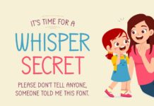 Whisper Secret Font Poster 1