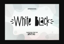 White Black Font Poster 1