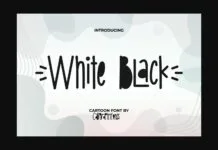 White Black Font White Black Font Poster 1