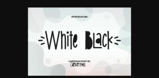 White Black Font Poster 1
