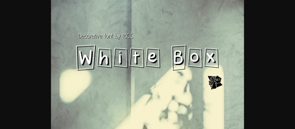 White Box Font Poster 3