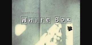 White Box Font Poster 1