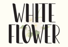 White Flower Font Poster 1