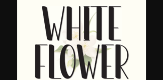 White Flower Font Poster 1