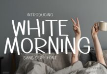 White Morning Font Poster 1