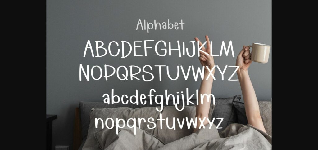 White Morning Font Poster 5