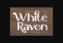White Raven Font Poster 1