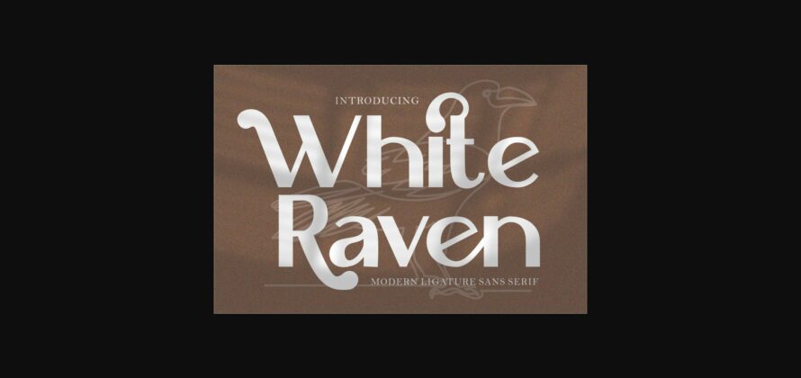 White Raven Font Poster 1