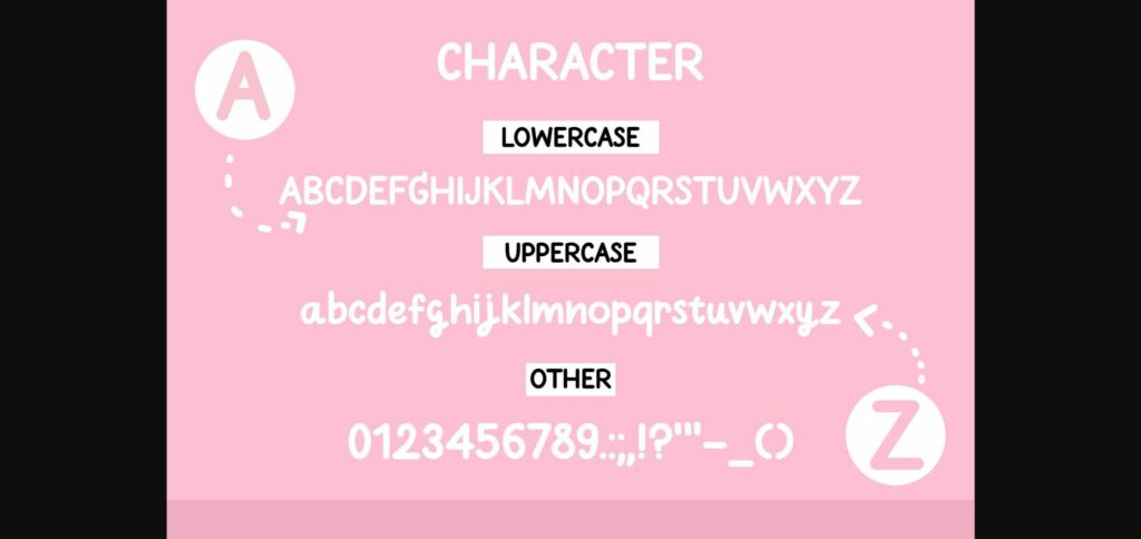 White Rose Font Poster 6
