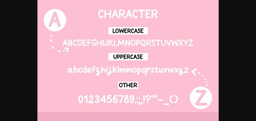 White Rose Font Poster 6
