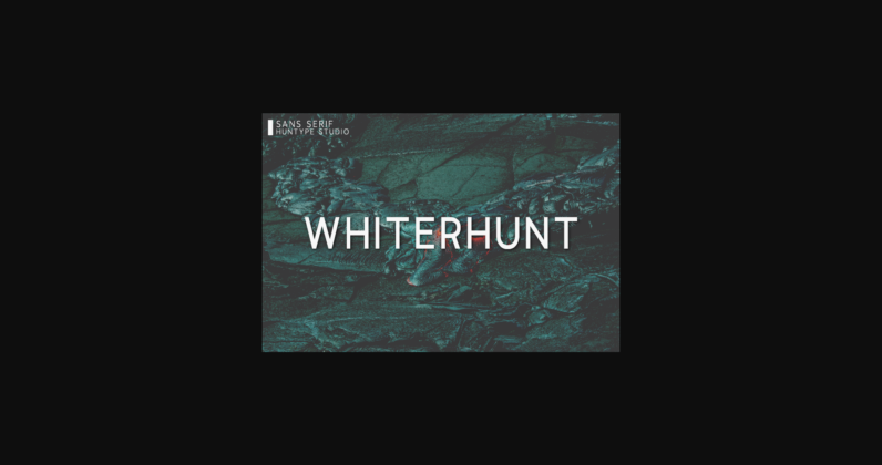 Whiterhunt Font Poster 3