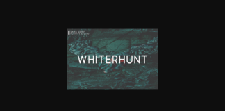 Whiterhunt Font Poster 1