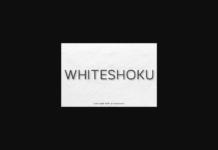 Whiteshoku Font Poster 1