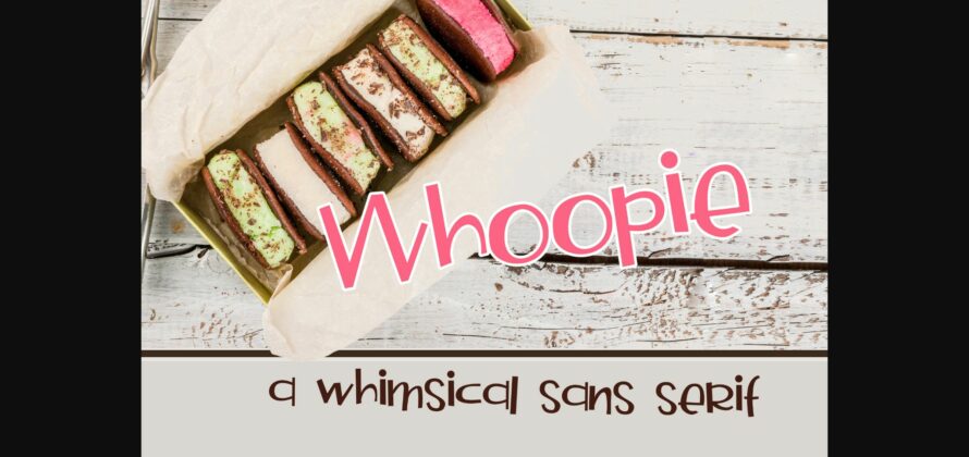 Whoopie Font Poster 3
