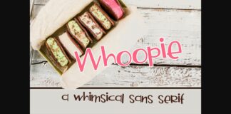 Whoopie Font Poster 1