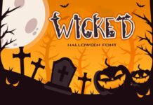 Wicked Graveyard Font Poster 1