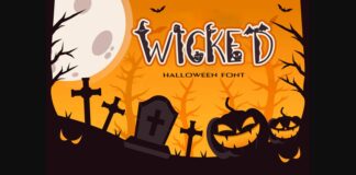 Wicked Graveyard Font Poster 1