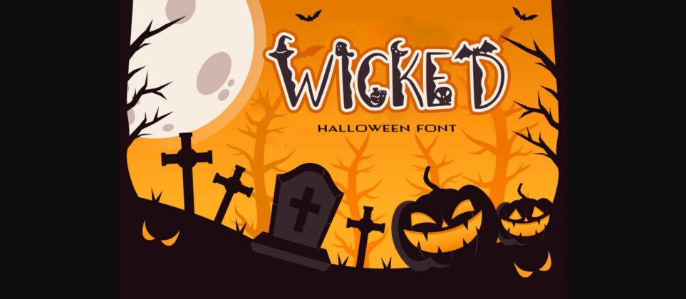 Wicked Graveyard Font Poster 1