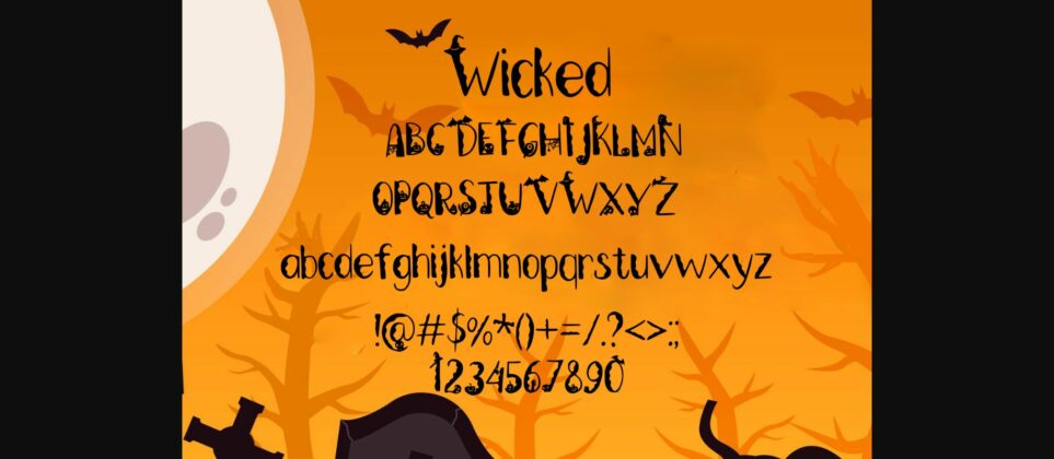 Wicked Graveyard Font Poster 4