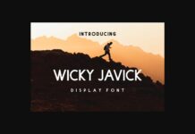 Wicky Javick Font Poster 1