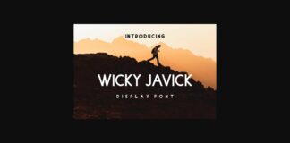 Wicky Javick Font Poster 1