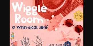 Wiggle Room Font Poster 1