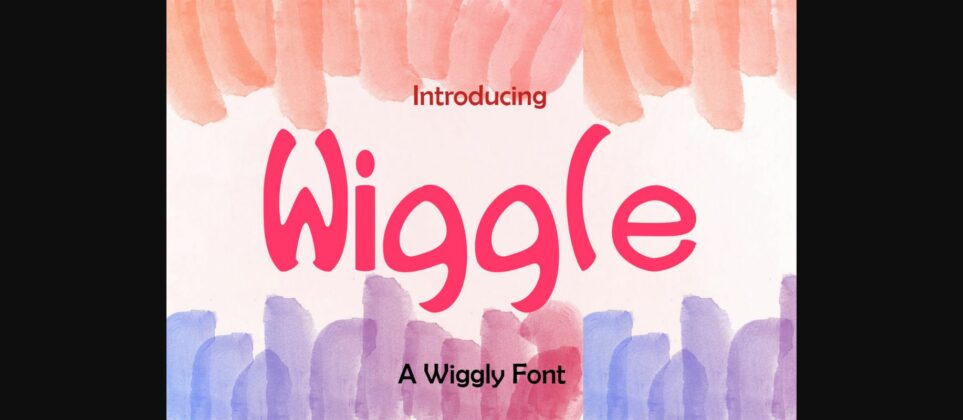 Wiggle Font Poster 3