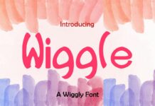 Wiggle Font Poster 1