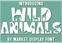 Wild Animals Font Poster 1