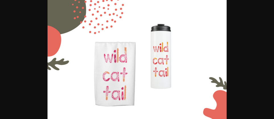 Wild Cat Tail Font Poster 5