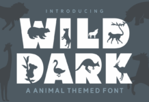 Wild Dark Font Poster 1
