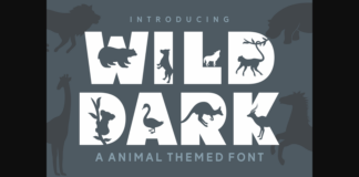 Wild Dark Font Poster 1
