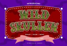 Wild Skullen Font Poster 1