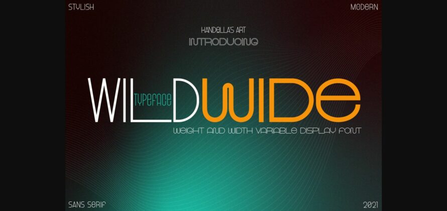 Wild Wide Font Poster 3