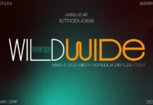 Wild Wide Font Poster 1