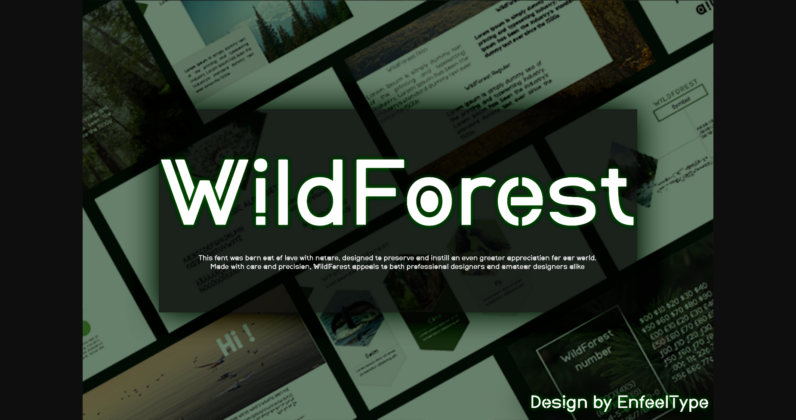 Wildforest Font Poster 3