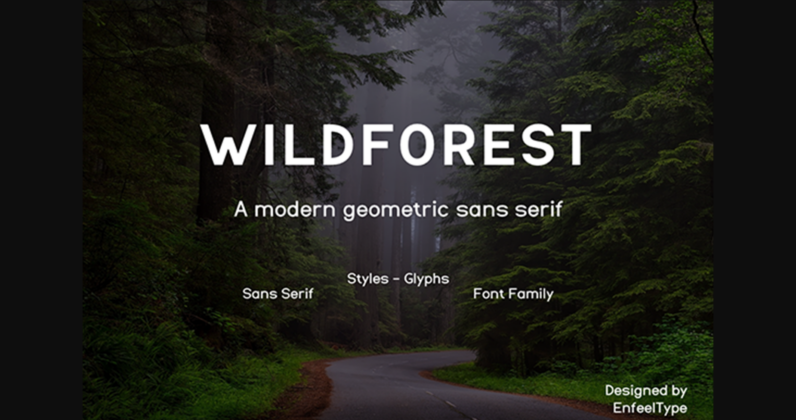 Wildforest Font Poster 4