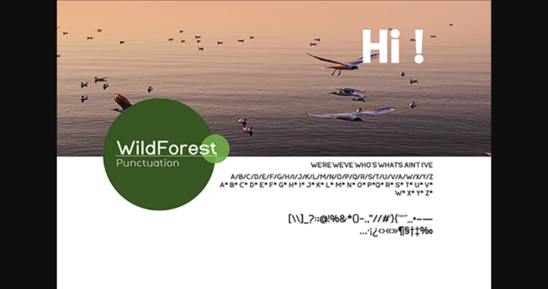 Wildforest Font Poster 11