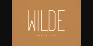 Wilde Font Poster 1