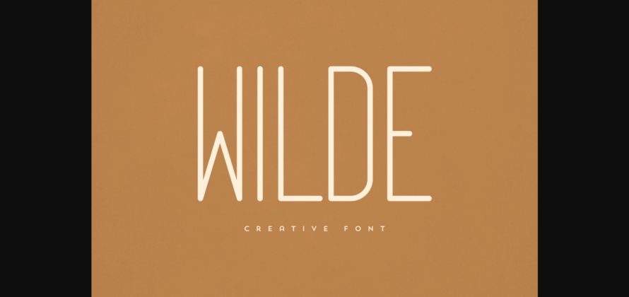 Wilde Font Poster 1