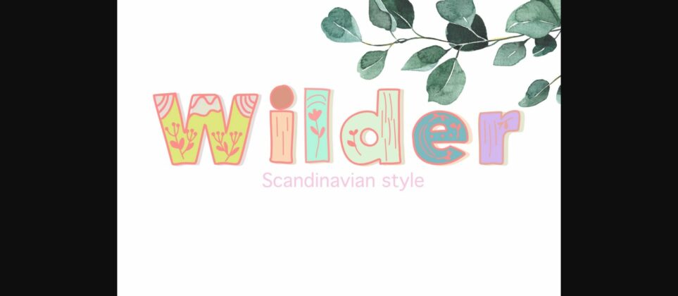 Wilder Font Poster 3