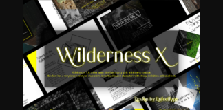 Wilderness X Font Poster 1