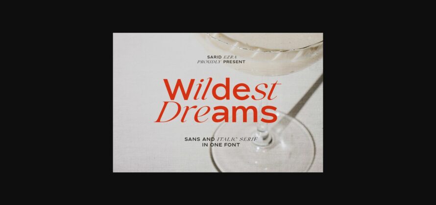 Wildest Dreams Font Poster 3