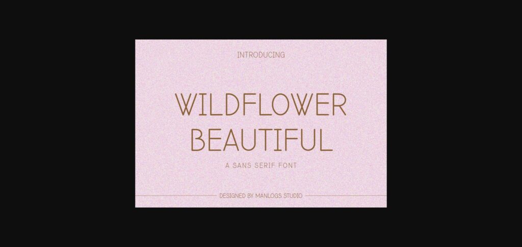 Wildflower Beautiful Font Poster 3