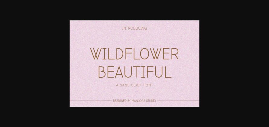 Wildflower Beautiful Font Poster 3
