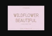 Wildflower Beautiful Font Poster 1