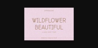 Wildflower Beautiful Font Poster 1