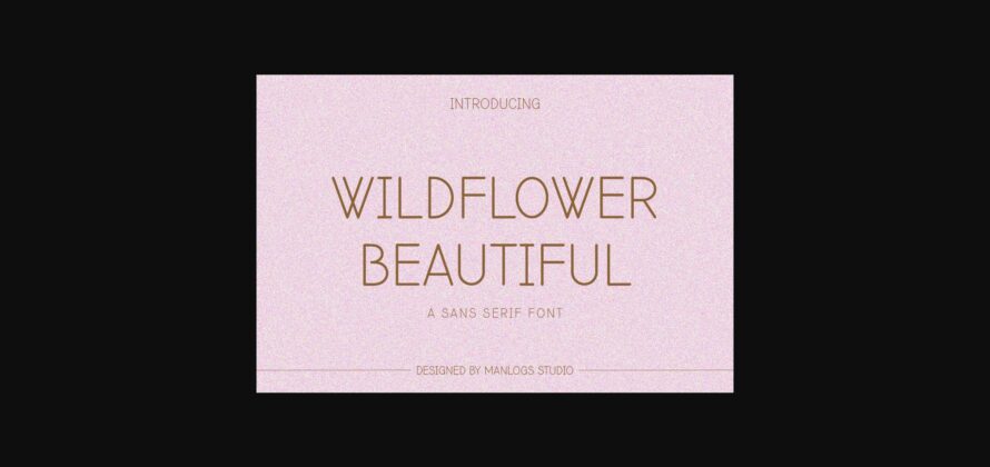 Wildflower Beautiful Font Poster 1