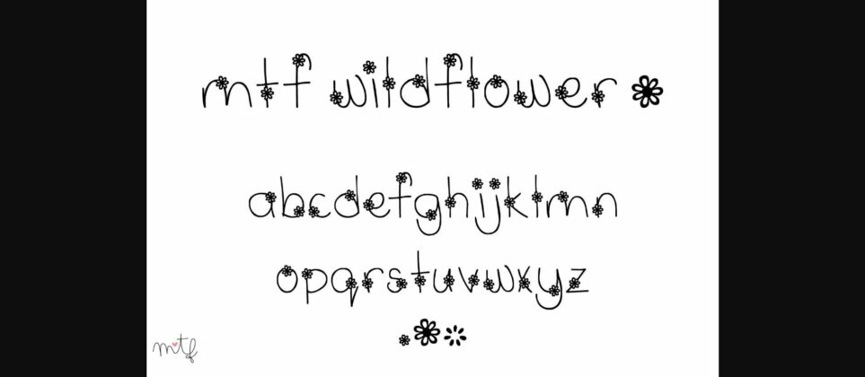 Wildflower Font Poster 1