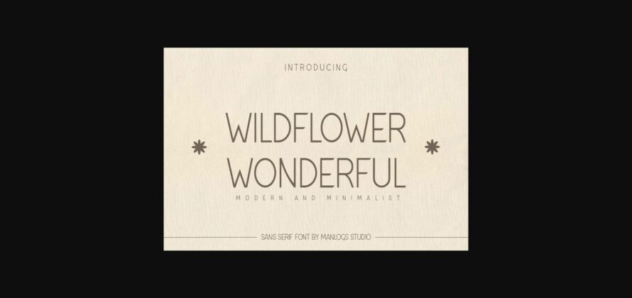 Wildflower Wonderful Font Poster 3